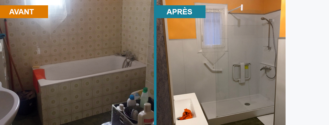 installation douche senior a sauve